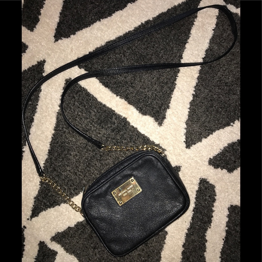 Michael Kors Crossbody Leather Bag Black